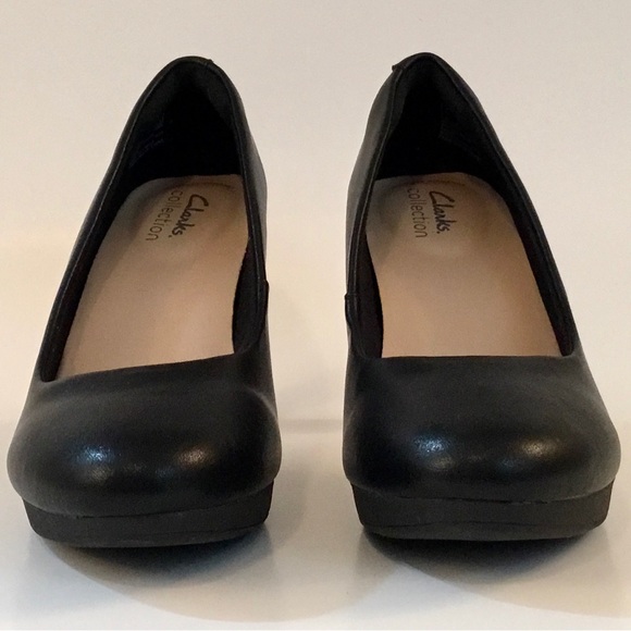 Clarks Black ‘Ambyr Joy’ Platform Pump - Picture 6 of 13